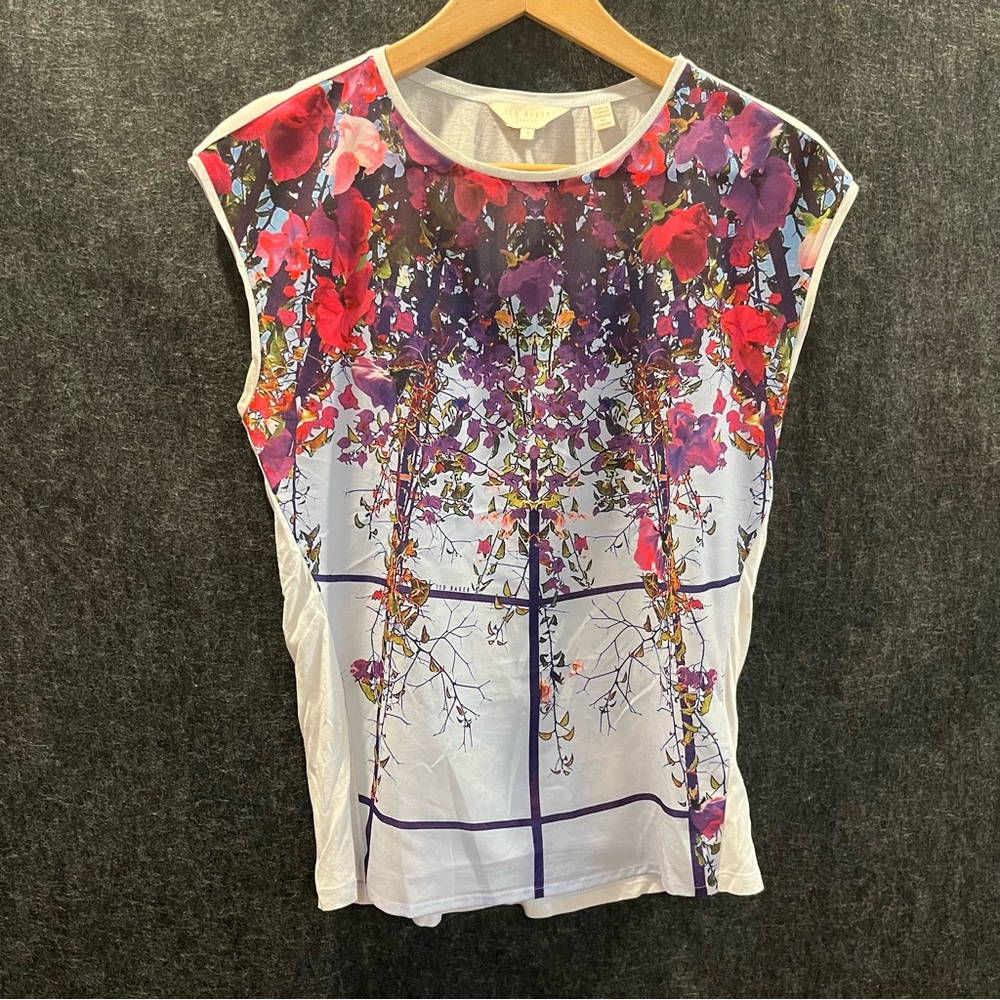 Ted Baker Women’s Floral Women's Top - Sleeveless Multicolor Size 1